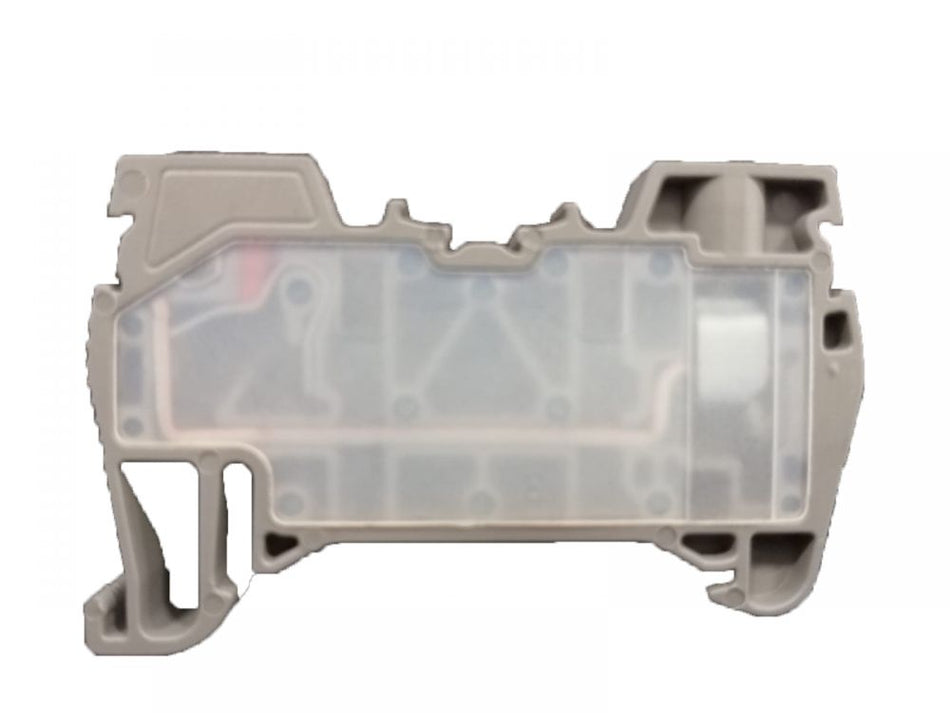 ONKA 2,5mm2 Hybrid Schraub- / Federanschlussklemmenblock für DIN-Schiene 2-adrig grau, 1040002